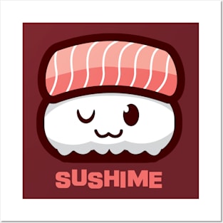 SUSHI-ME SALMON Posters and Art